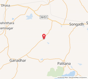 Map of Noghanvadar, Gujarat