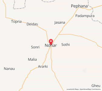 Map of Nohar, Rajasthan