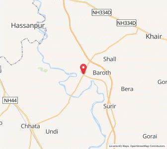 Map of Nohjhil, Uttar Pradesh