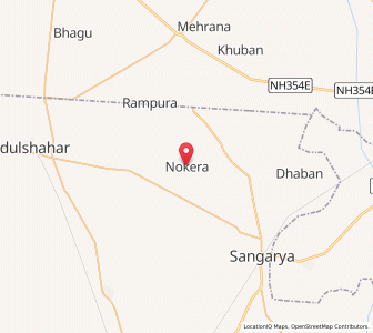 Map of Nokera, Rajasthan