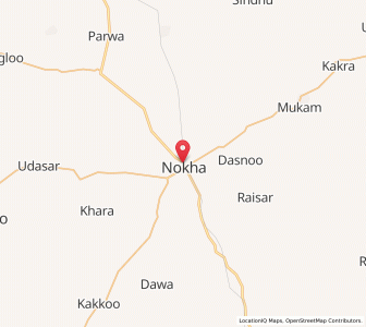 Map of Nokha, Rajasthan
