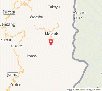 Map of Nokhu, Nagaland