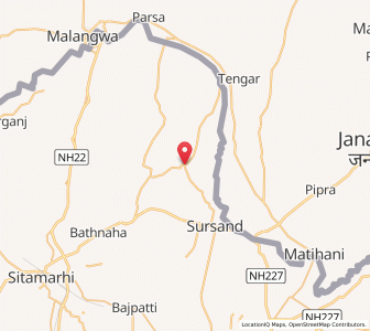 Map of Nonahi, Bihar