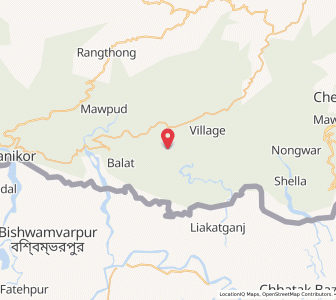 Map of Nongkia, Meghalaya