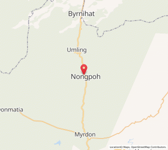 Map of Nongpoh, Meghalaya