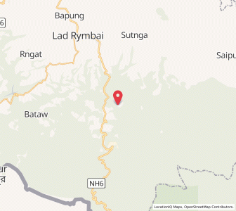 Map of Nongsning, Meghalaya