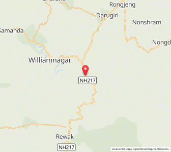 Map of Nongwalbibra, Meghalaya