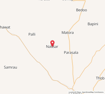 Map of Nosar, Rajasthan