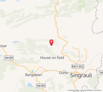 Map of Nowanaghar, Madhya Pradesh