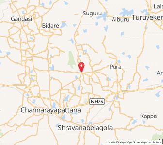 Map of Nuggihalli, Karnataka