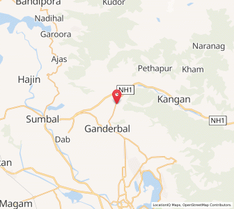 Map of Nunar, Kashmir