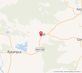 Map of Nunera, Chhattisgarh