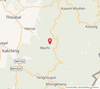 Map of Nungtak, Manipur
