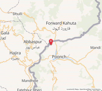 Map of Nurkot, Kashmir