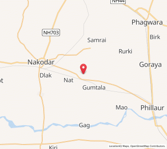 Map of Nurmahal, Punjab