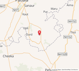 Map of Nurpur Franswala, Punjab