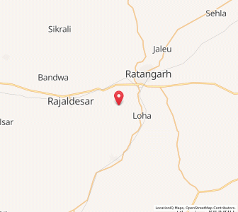 Map of Nuwan, Rajasthan