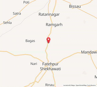 Map of Odsar, Rajasthan