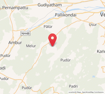 Map of Odugattur, Tamil Nadu