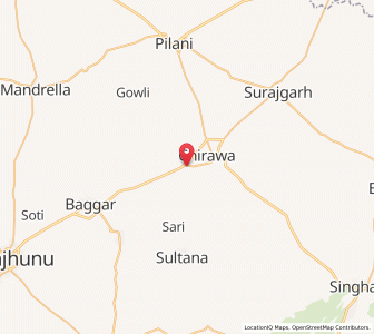 Map of Ojtu, Rajasthan
