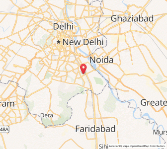 Map of Okhla, NCT
