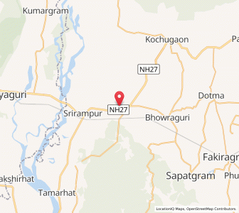 Map of Oksiguri, Assam