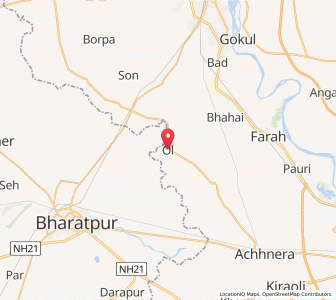 Map of Ol, Uttar Pradesh