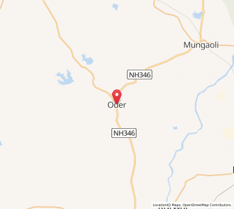 Map of Onder, Madhya Pradesh