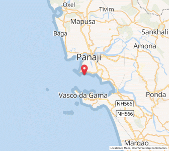 Map of Orxel, Goa