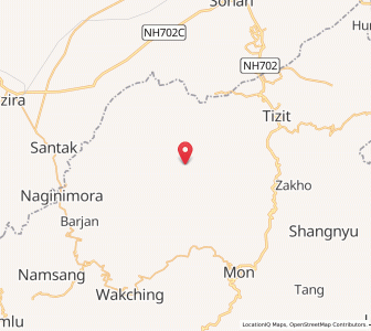 Map of Oting, Nagaland