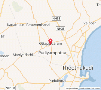 Map of Ottapidaram, Tamil Nadu