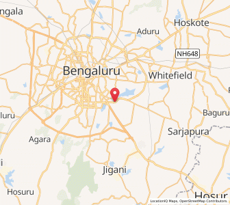Map of Outer Ring Road, Karnataka