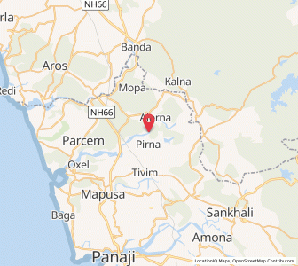 Map of Ozorim, Goa