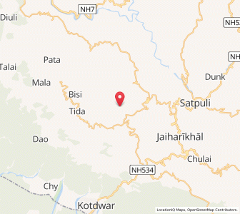 Map of Pabekh, Uttarakhand