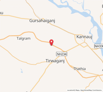 Map of Pachaur, Uttar Pradesh