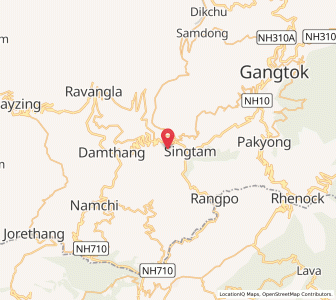 Map of Pachi, Sikkim