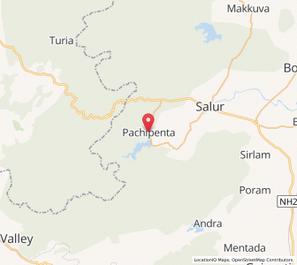 Map of Pachipenta, Andhra Pradesh