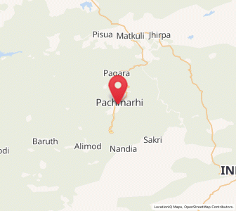Map of Pachmarhi, Madhya Pradesh