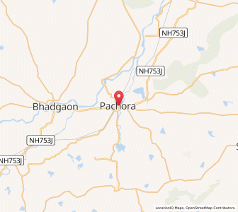 Map of Pachora, Maharashtra
