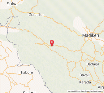 Map of Padakal, Karnataka