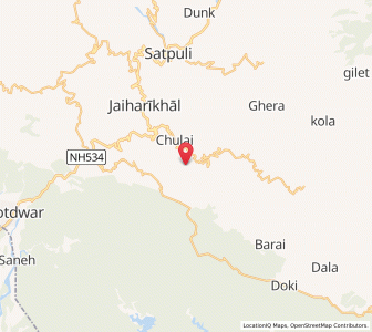 Map of Paderagaon, Uttarakhand