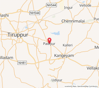 Map of Padiyur, Tamil Nadu