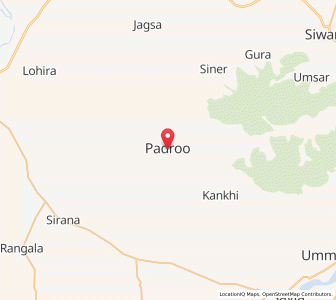 Map of Padru, Rajasthan