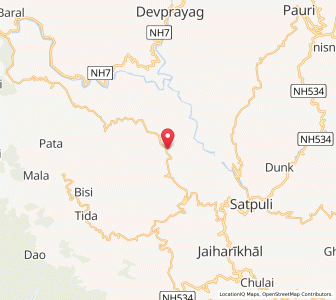 Map of Pagari, Uttarakhand