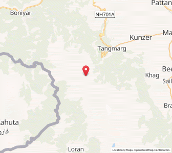 Map of Pahal Gagman, Kashmir