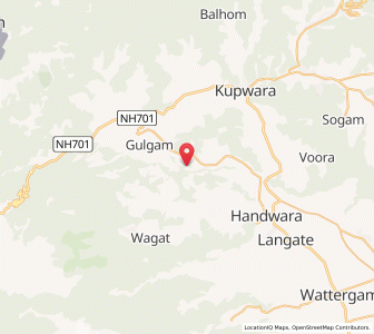 Map of Pahaldaij, Kashmir