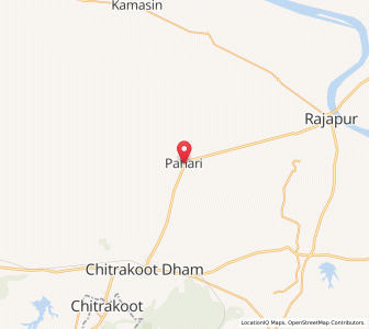Map of Pahari Buzurg, Uttar Pradesh