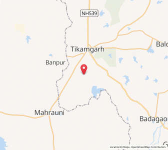 Map of Pahari Tilwaran, Madhya Pradesh