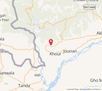 Map of Pahariwala, Kashmir