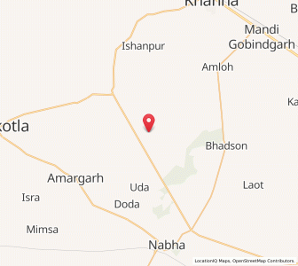 Map of Pahlia Kalan, Punjab